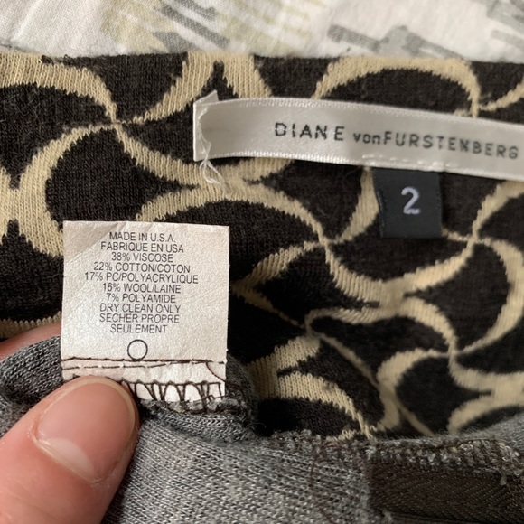 Diane von Furstenberg Pencil Skirt Geometric DVF - Picture 6 of 7